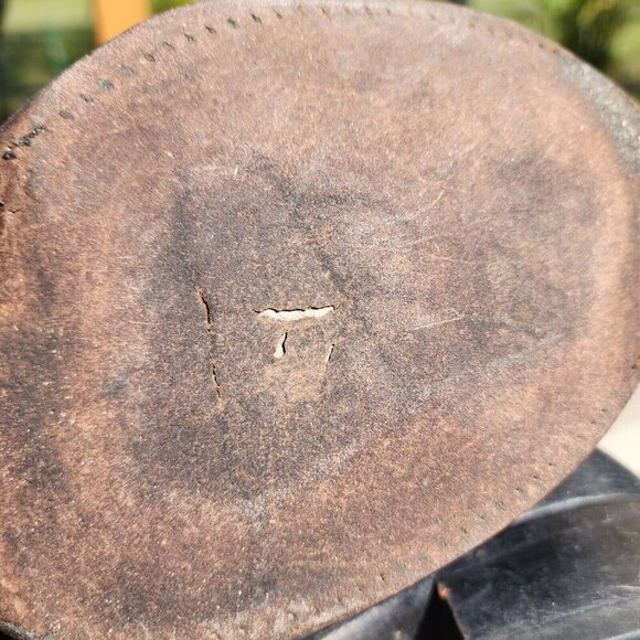 Nocona Imperial Calf Western Boots Men 10 EE Black Western Cowboy NB2005 FLAW - Picture 14 of 16